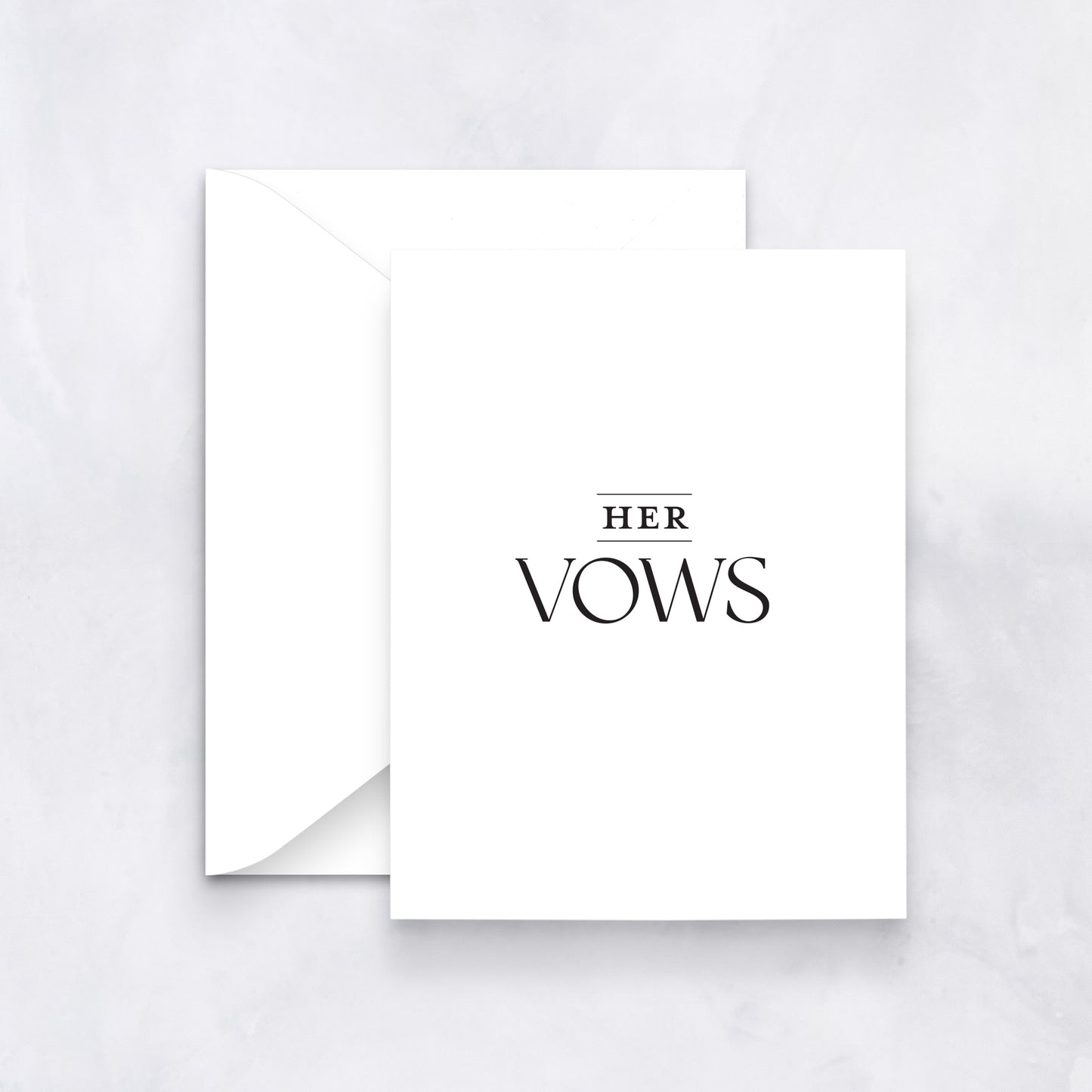 His and Her Wedding Vow Cards| Elegant Minimalist Vow Books for Couples