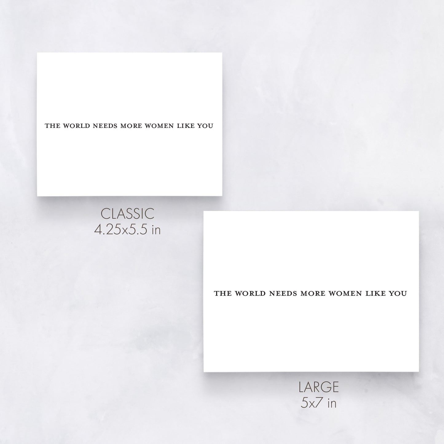 Minimalist Women Empowerment Card | The World Needs More Women Like You