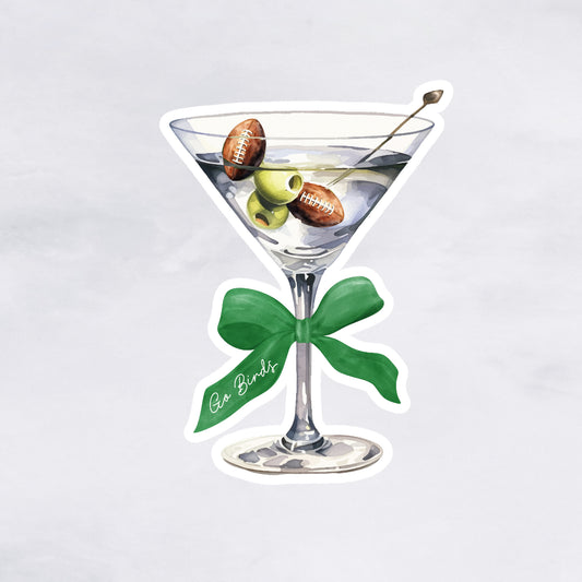 Football Martini Sticker